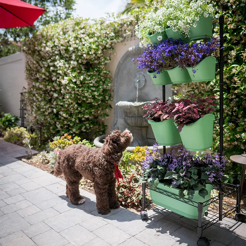 Fém mobil zöld falú dupla keret
