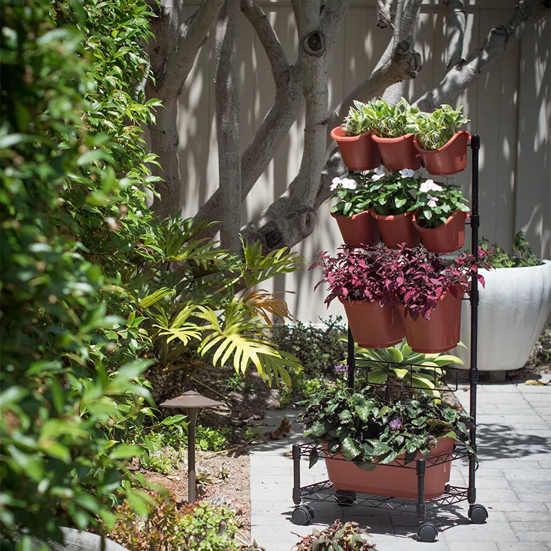 Fém mobil zöld fali ültetőgépek egykeretben
